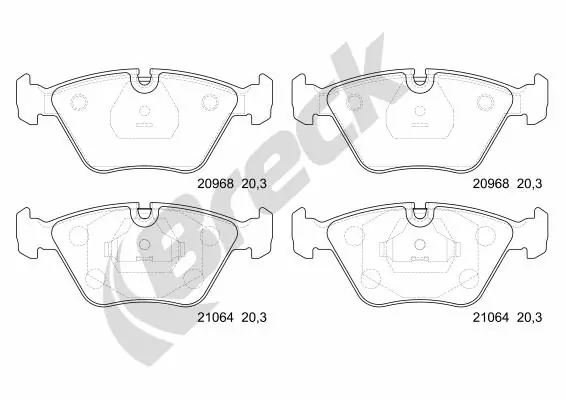 Колодки Breck 209681070100 цена, от 19.75 USD