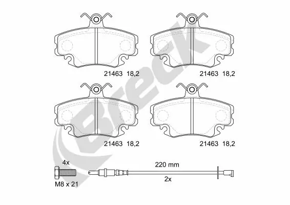 Тормозные колодки Renault (RVI) 7701201774