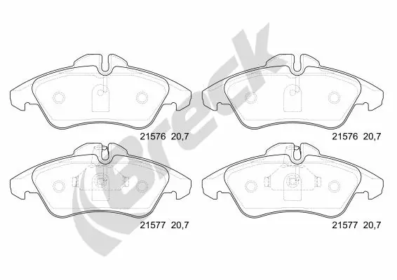 Колодки Breck 215760070310 цена, от 32.13 USD