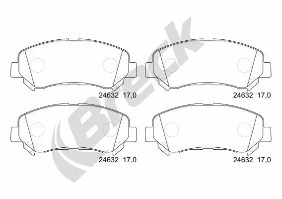 Колодки Breck 246320070100 цена, от 28.12 USD