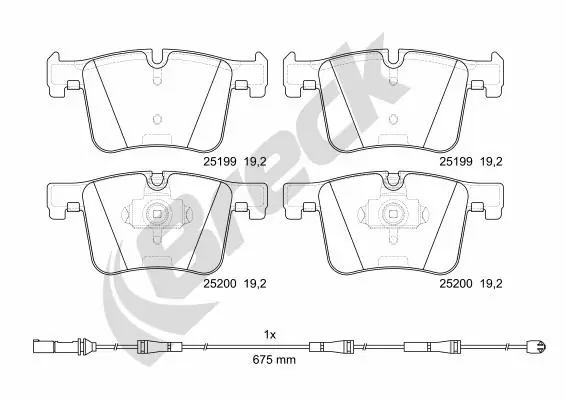 Колодки Breck 251990055100 цена, от 63.35 USD
