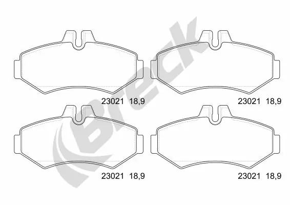 Колодки дисковые  Breck 230210070420 цена, от 14.47 USD