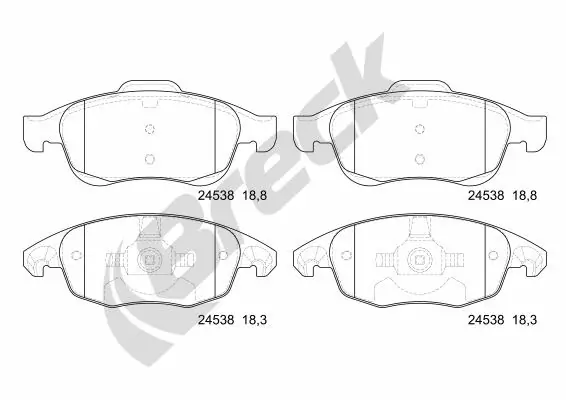 Колодки Breck 245380070100 цена, от 23.36 USD