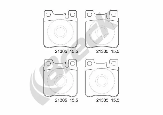 Колодки дисковые  Breck 213050070420 цена, от 18.29 USD