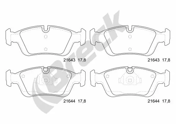 Колодки Breck 216430070100 цена, от 29.63 USD