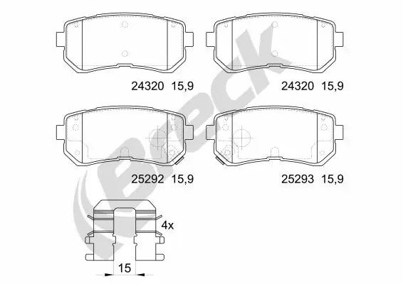 Колодки дисковые  Polcar S701223 цена, от 22.75 USD