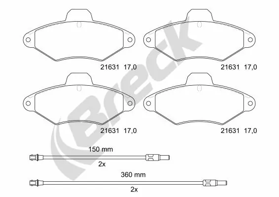 FTH874 GP Колодки передние