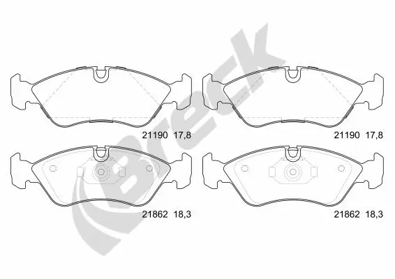 Колодки AYD 1160171A цена, от 13.94 USD