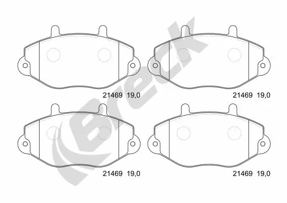 Колодки Breck 214690070100 цена, от 11.45 USD
