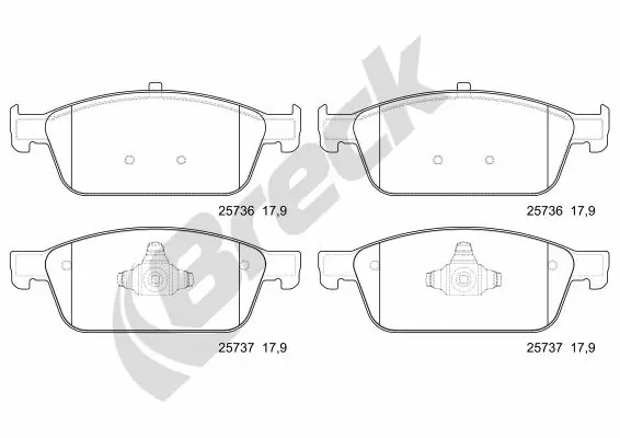 Колодки Breck 257360070100 цена, от 42.04 USD