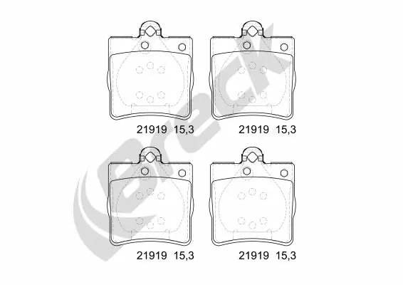 Колодки дисковые  Breck 219190070200 цена, от 16.91 USD