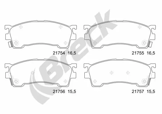 Колодки Breck 217540070110 цена, от 19.49 USD