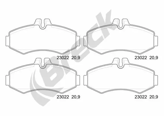 Колодки Breck 230220070320 цена, от 16.79 USD