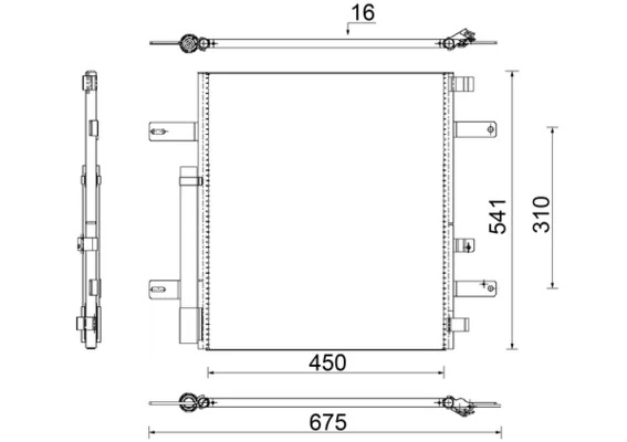Радиатор кондиционера AC853000S Mahle Original