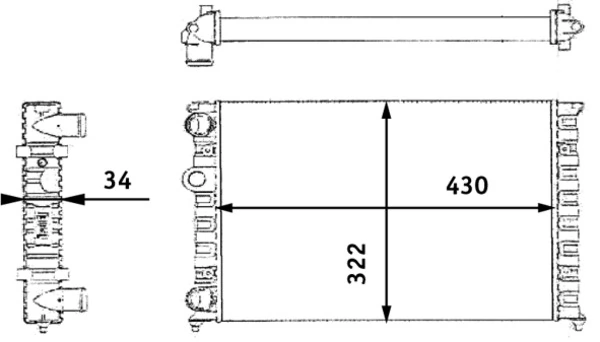 Радиатор CR364000S Mahle Original