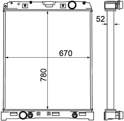 Купить A940500150364 Mercedes Радиатор водяной