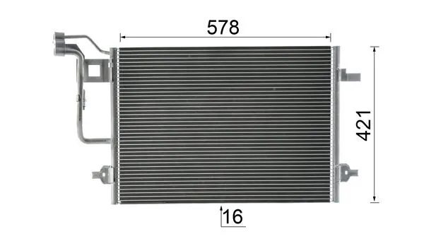 Радиатор кондиционера AC300000P Mahle Original