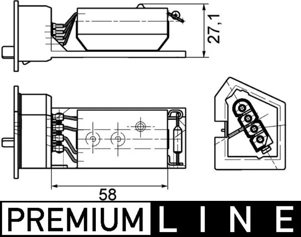 ABR11000P Mahle Original Реле печки