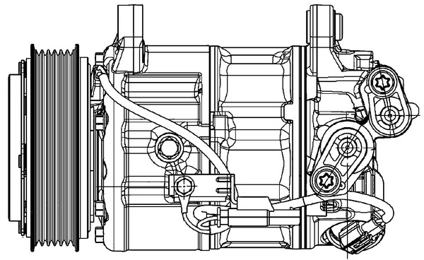 Компрессор кондиционера ACP599000P Mahle Original