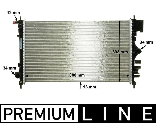 CR1097000P Mahle Original Радиатор основной