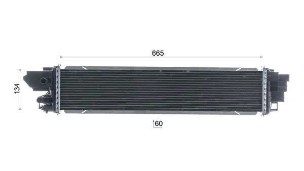 Радиатор интеркуллера Mahle Original CI664000P