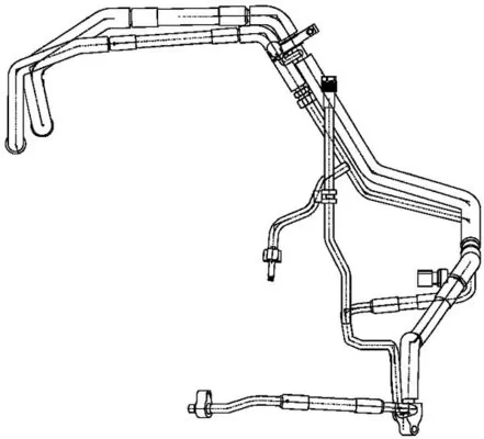 AP135000P Mahle Original Шланг кондиционера, от радиатора к испарителю