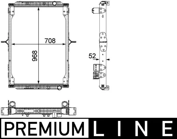 CR892000P Mahle Original Радиатор основной