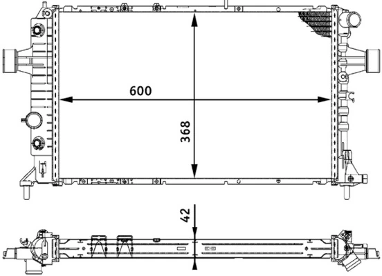Радиатор CR320000S Mahle Original