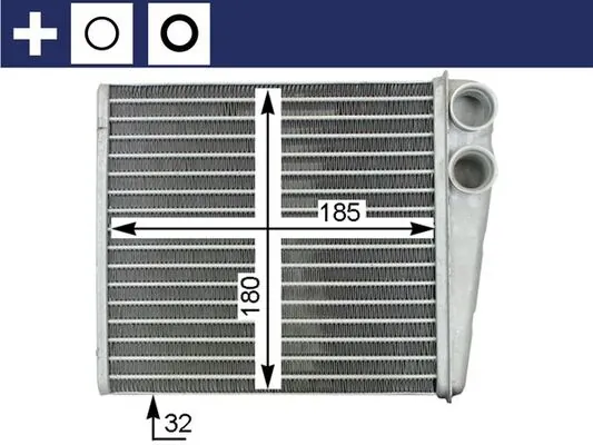 AH208000S Mahle Original Радиатор отопителя салона