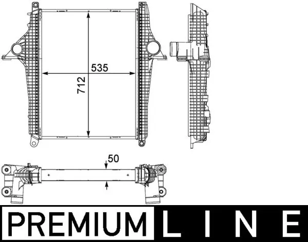 CI147000P Mahle Original Охладитель наддувочного воздуха