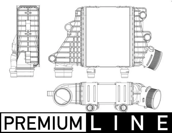 CI412000P Mahle Original Охладитель наддувочного воздуха