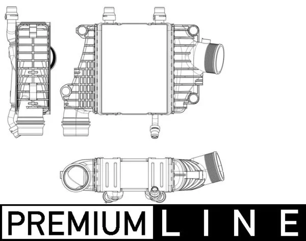 CI410000P Mahle Original Охладитель наддувочного воздуха