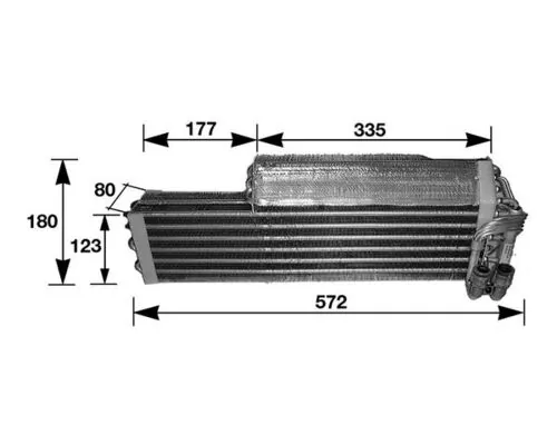 Радиатор отопителя салона на Mercedes S  W126