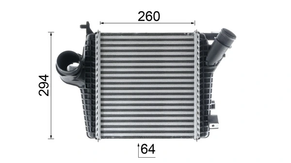 CI221000P Mahle Original Охладитель наддувочного воздуха