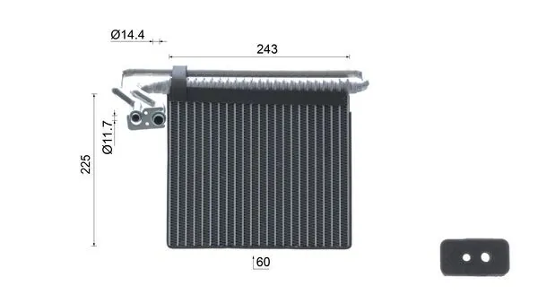 Купить 32C1P81 Polcar Радиатор кондиционера салонный, испаритель