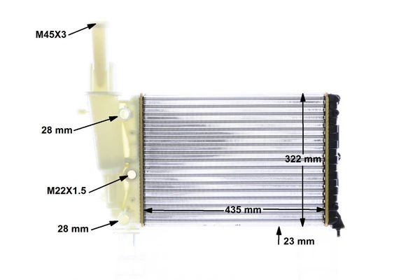 CR351000S Mahle Original Радиатор основной