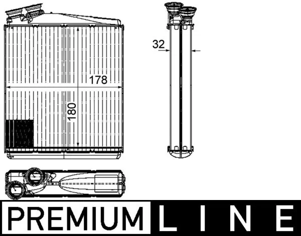AH192000P Mahle Original Радиатор отопителя салона