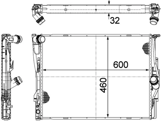 Купить CR1087000P Mahle Original Радиатор водяной