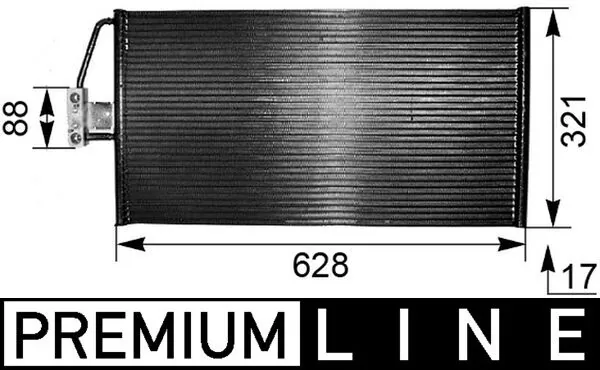 AC266000P Mahle Original Конденсатор