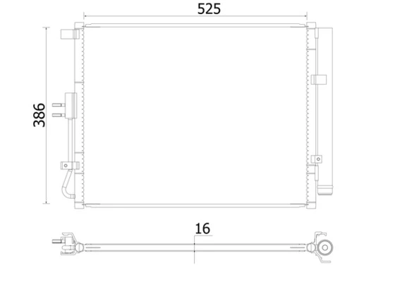 Конденсатор кондиционера Polcar 41L1K82K цена, от 112.46 USD