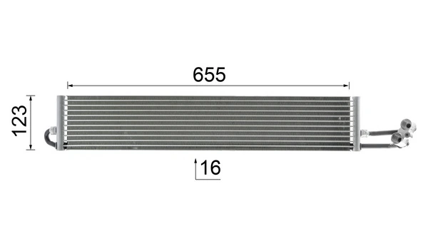 CLC71000P Mahle Original Радиатор охлаждения, АКПП