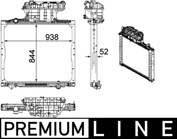 CR1167000P Mahle Original Радиатор основной