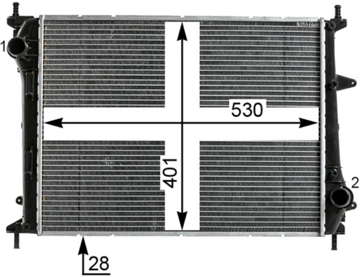 Радиатор 3066082 Polcar