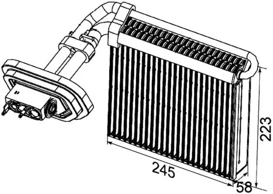 AE99000P Mahle Original Радиатор отопителя салона