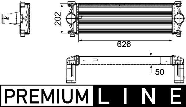 CI254000P Mahle Original Охладитель наддувочного воздуха