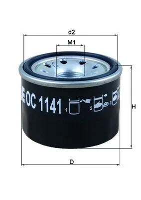 OC1141 Mahle Original Масляный фильтр двигателя