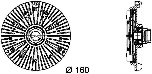  Вискомуфта вентилятора Audi A6 