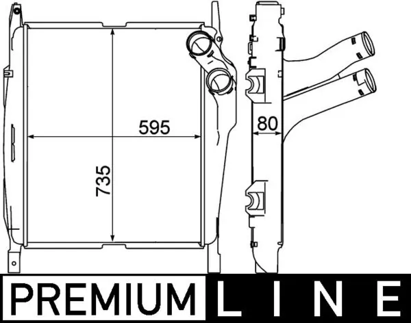 CI270000P Mahle Original Охладитель наддувочного воздуха