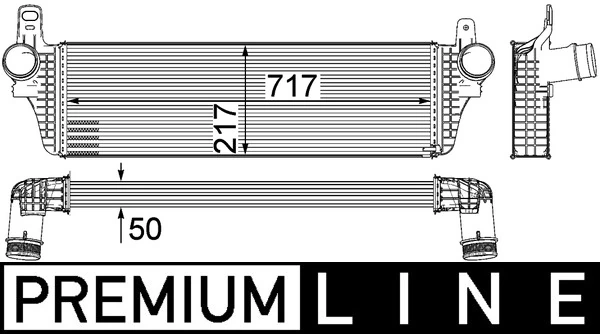 CI242000P Mahle Original Охладитель наддувочного воздуха