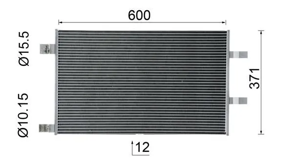 Радиатор кондиционера AC1123000P Mahle Original
